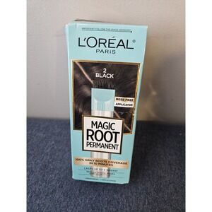 L'oreal Magic Root 10 Minute Root Hair Coloring Kit #2 Black Sealed